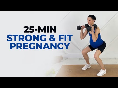 Pregnancy Exercises For Strength (Dumbbell Workout for 1st, 2nd & 3rd Trimester)