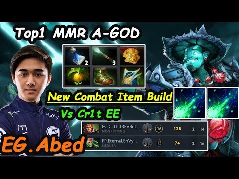 EG Abed [Storm Spirit] A-God MIDLANE TOP 1 MMR Stomp Enemy Dota 2 7.24