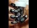 Winter Snowflake Holo Foil Nails