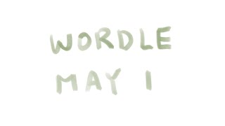Wordle may 1 solution