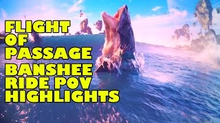 Flight of Passage Banshee Ride POV & Ride Vehicle Motion Highlights Pandora Avatar Animal Kingdom