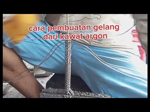 Cara pembuatan gelang dari kawat argon,