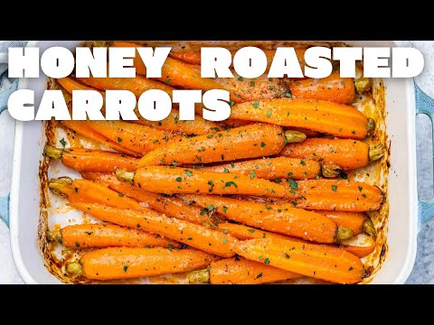Hopping on the Hot Honey trend by making Hot Honey Roasted Carrots!