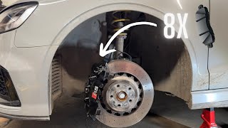 First Time Changing Brake Pads On My RS3
