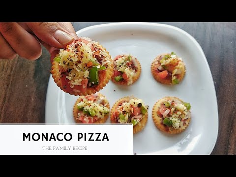 How to make monaco pizza - monaco pizza kaise banate hai -Monaco pizza biscuit - THE FAMILY RECIPE