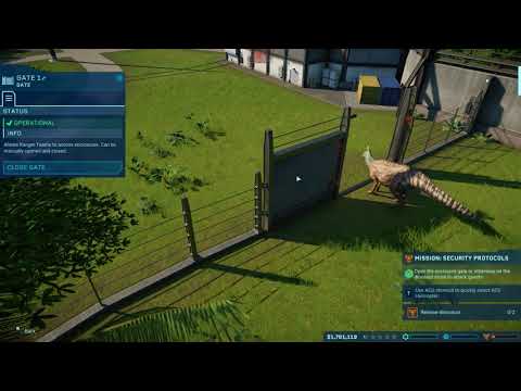 Letting a Dinosaur loose to attack guests - Jurassic World Evolution PC (Ultra) (With Commentary)