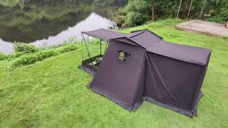 【GOGlamping】CABIN ロッジテント TC 設営動画