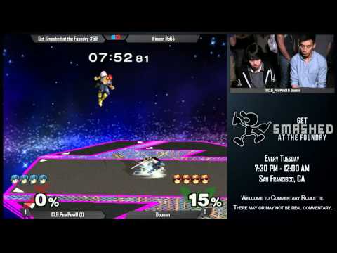 Get Smashed at the Foundry #59 - Winner Ro64: CLG.PewPewU (Marth) vs Dounan (Mr. G&W)
