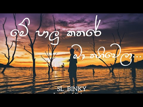 Me Palu Kathare Ma Thani wela(මේ පාළු කතරේ මා තනිවෙලා) | Thakshmi Jayaweera | Lyrics Video