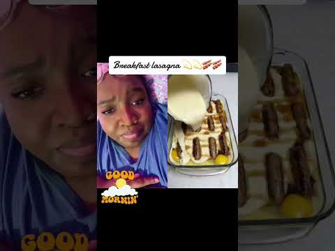 Breakfast lasagna 🥓🥓💫💫🤩🤩   #easyrecipe    #food