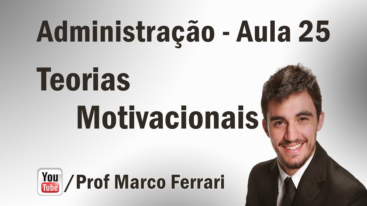 Administração - Aula 25 (Teorias Motivacionais)