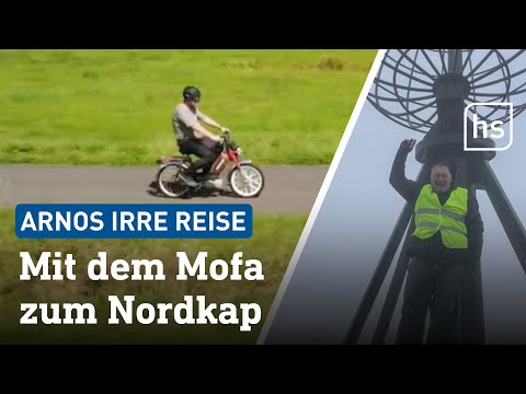 Von Breitenbach nach Norwegen: Arno Hagedorn war mit dem Mofa am Nordkap | hessenschau