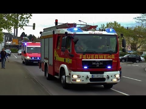 [BLAULICHT AUS ALLEN RICHTUNGEN] KdoW + Löschzug Feuerwehr Bruchsal + Rettungsdienst | EINSATZFAHRT
