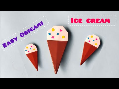 Origami Einfach - Origami Eiscreme - Origami Ice Cream