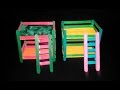 How To Make Popsicle Stick Bed | Diy Bunk Beds | Popsicle Stick Crafts