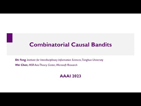 [AAAI 2023] Combinatorial Causal Bandits