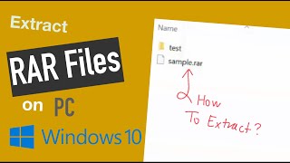 How To Extract RAR Files on PC #free #2022