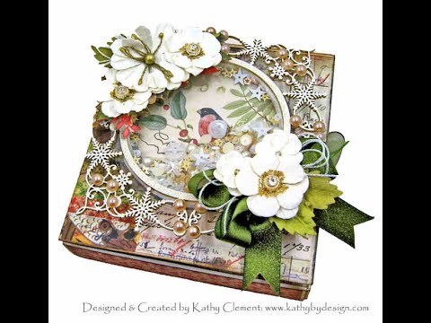 Papercrafting 101: Pockets with Stamperia Winter Botanic Gift Box Folio