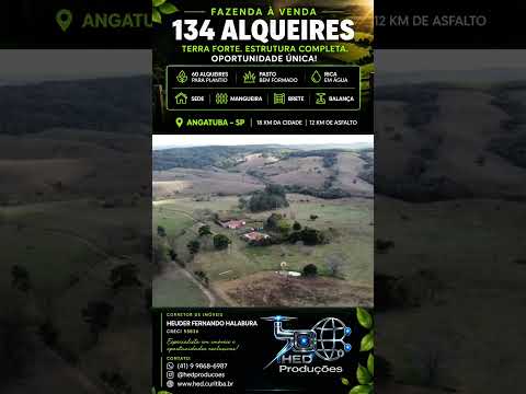 🌿 FAZENDA À VENDA EM ANGATUBA – SP