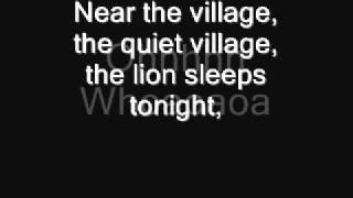The Lion Sleeps Tonight Lyrics