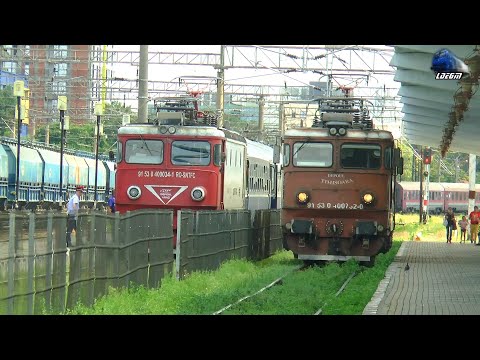 🏁Train Race 060-EA 40-0034-1 VS 40-0732-0 Întrecere Feroviară in Gara Timișoara Nord 03 August 2021