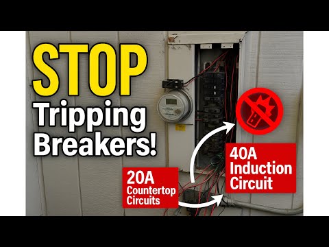 Kitchen Electrical Upgrade 🔌 | 40A Induction Stove Circuit + New Countertop Circuits