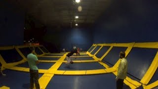 preview picture of video 'GoPro HERO3 Trampoline Backflip Fail'