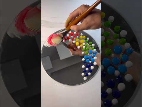 Let’s Paint A Mirror with Rainbow Colors! 🌈 #creativity #art #painting #diy