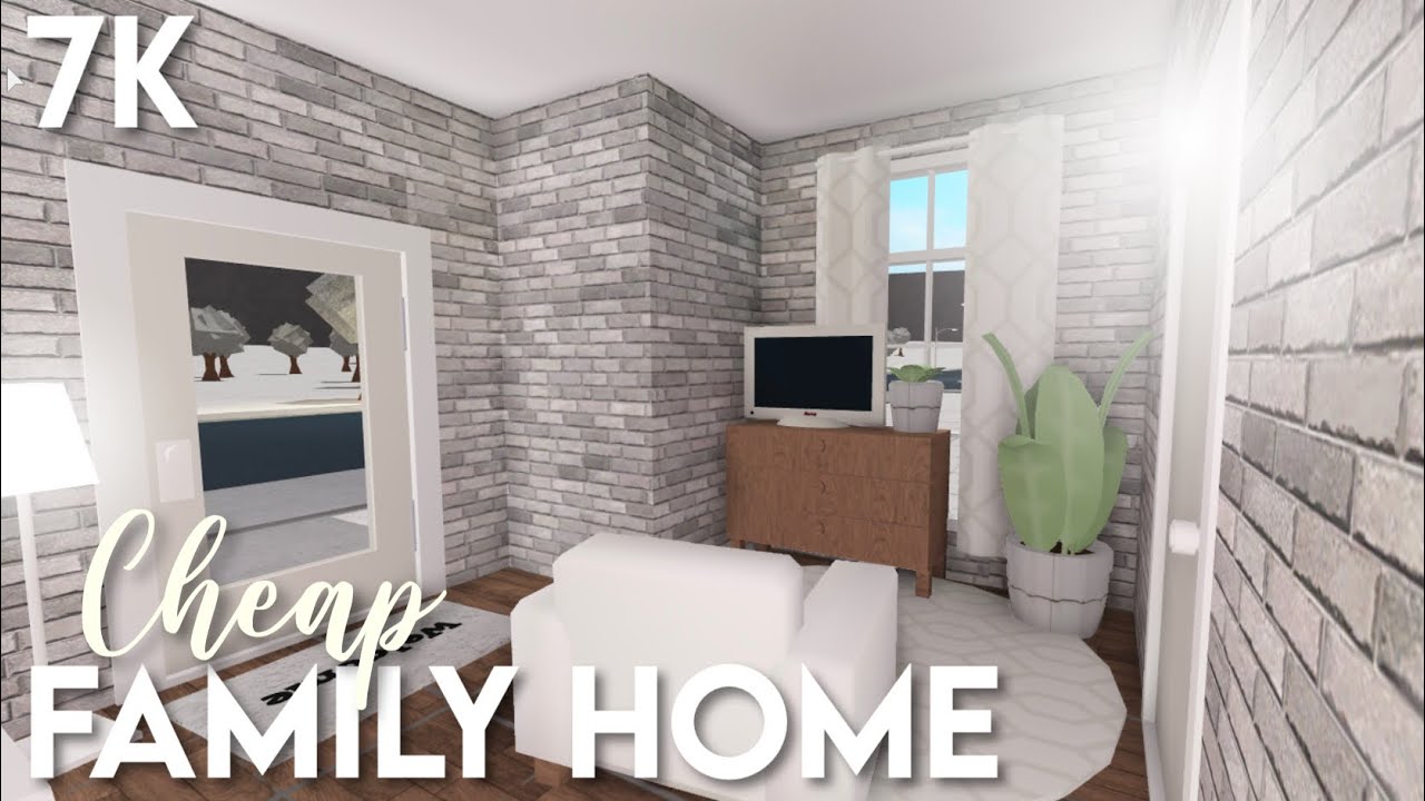 7k No-Gamepass Cheap Family Home | Bloxburg ROBLOX speedbuild