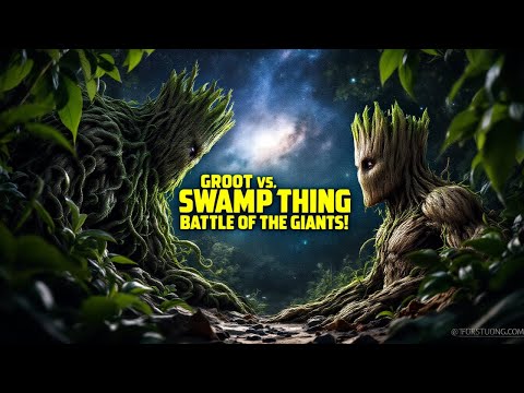 Groot vs Swamp Thing Nature's Giants Battle for Ultimate Power! 🌿🌳