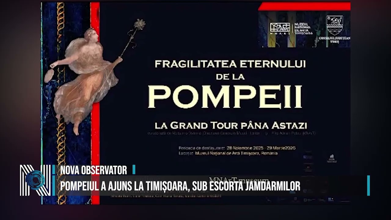 Pompeiul a ajuns la Timișoara, sub escorta jamdarmilor