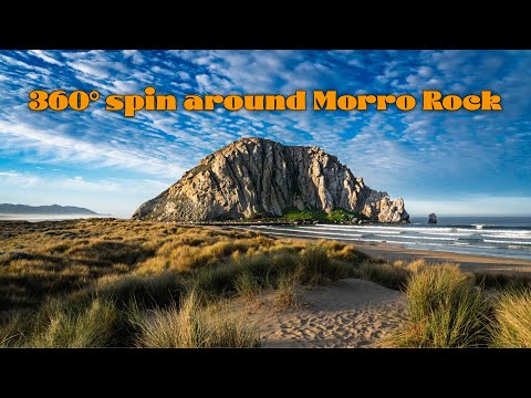 A 360° spin around Morro Rock — California’s coastal legend standing tall at sunrise.