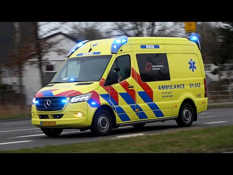 [Primeur] A1, 2x Opleidingsambulance 01-542 Ambulancezorg Groningen door Leeuwarden