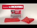 Miniatura vídeo do produto Pano de Microfibra 40 x 40 cm Embalagem com 4 Peças - Wurth - 0899900117 - Kit