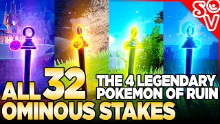 All 32 Ominous Stakes for Legendary Treasures of Ruin - Pokemon Scarlet and Violet