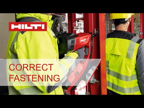 HOW-TO make a correct fastening Hilti GX3 gas-actuated fastening tool