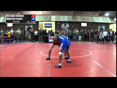 65 kg R1 - Richard Robbins (Panther WC) vs Rakeyme Banks (Michigan Xtreme)
