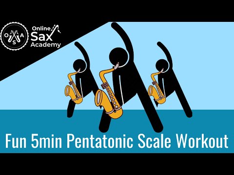 Fun 5 min Pentatonic Scale Workout for Saxophone (With Free PDF) #26