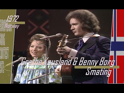 eurovision 1972 Norway 🇳🇴 Grethe Kausland & Benny Borg - Smating ᴴᴰ