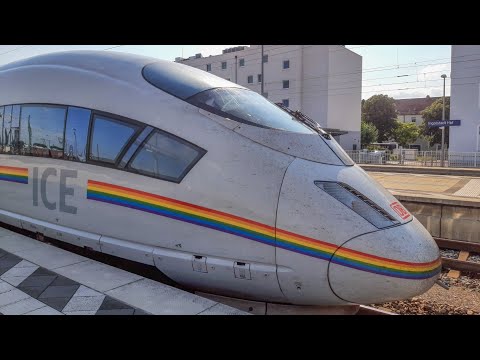 Kurzvideo: Der "Regenbogen-ICE" in Ingolstadt Hbf