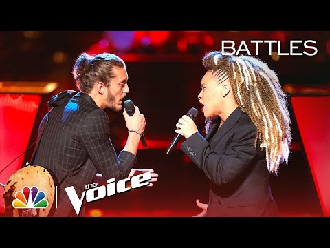 The Voice 2018 Battle - Cody Ray Raymond vs. SandyRedd: "Cry to Me"