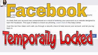 How to Unlock Facebook ID Temporaily Locked | get back Facebook temporarily blocked