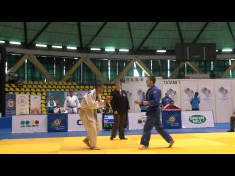 Judo Veterans EM 2012 Opole M1-73kg Benyhaya(FRA) - Kirchmaier(AUT)