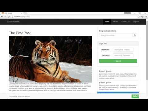 PHP With Bootstrap3 Tutorial | Separating Home and Post Page Part 84