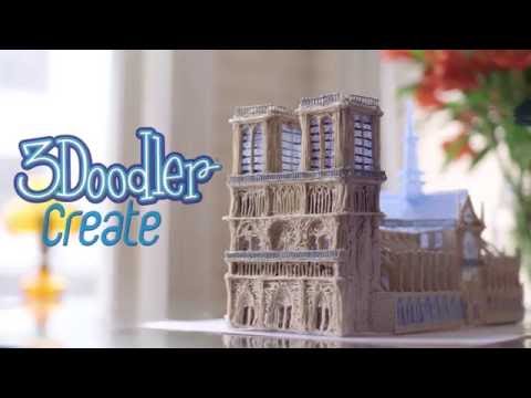 3D rašiklis 3Doodler Start+ su užpildų rinkiniu video