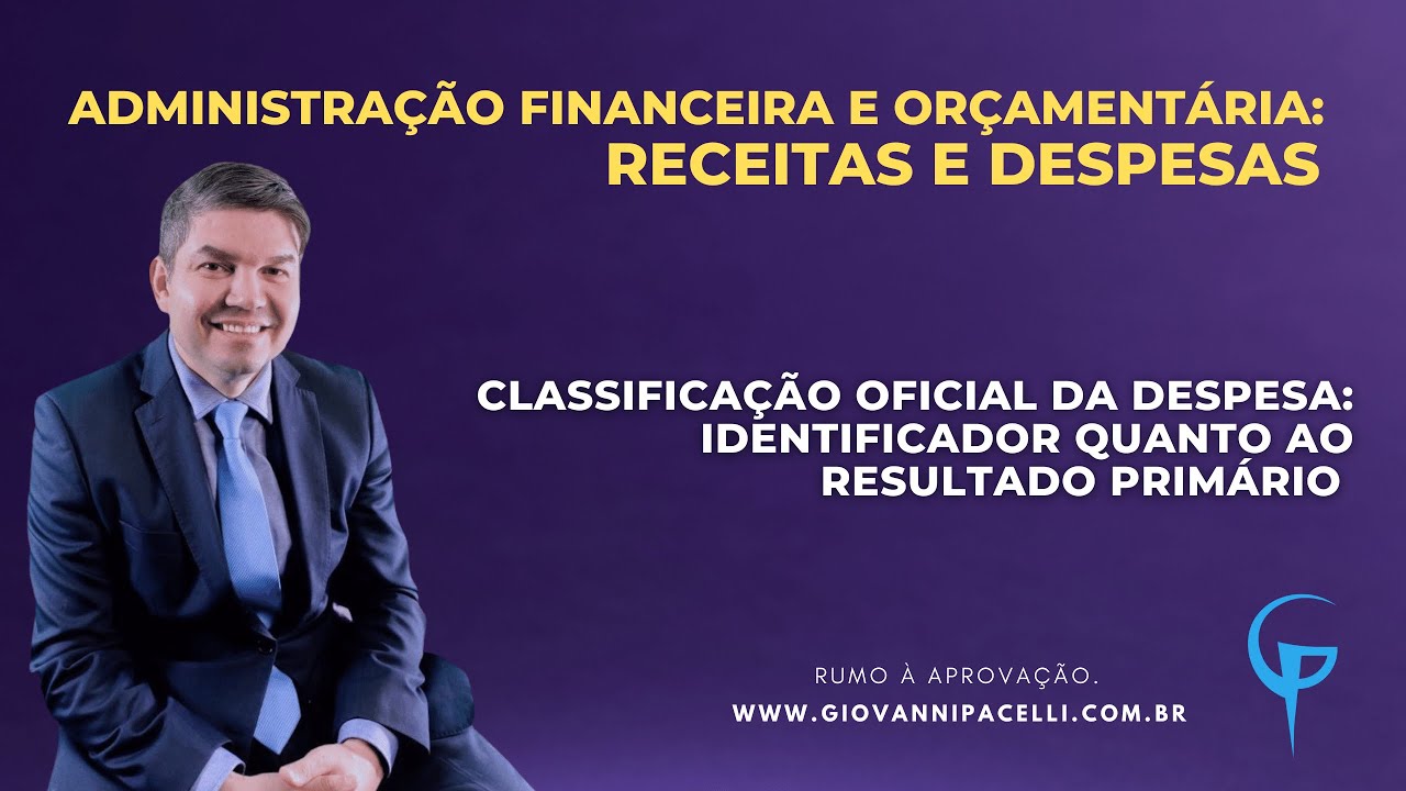 Classificação quanto ao identificador do resultado primário da despesa
