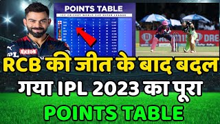 IPL 2023 Today Points Table | RCB vs RR After Match Points Table | Ipl 2023 Points Table
