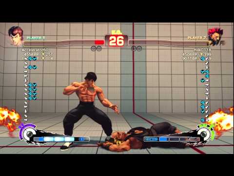 Accelerator60 [Fei Long] vs. milk0118 [Akuma] | SSF4 AE