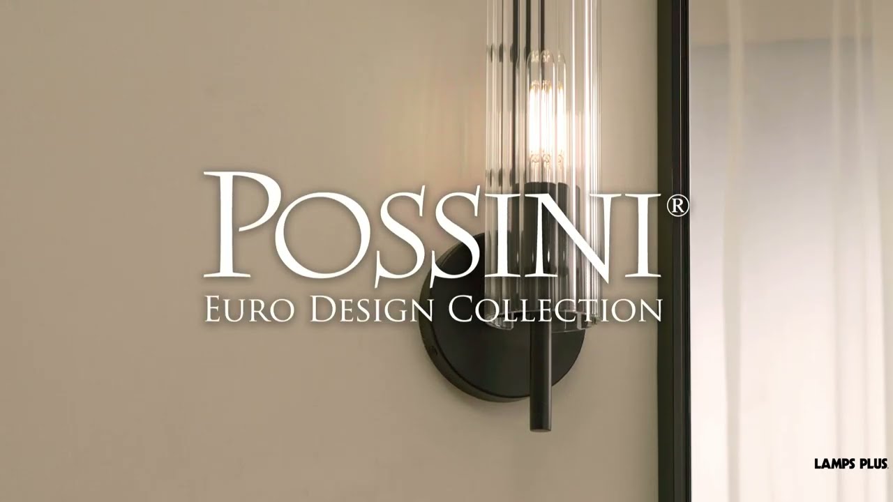 Video 1 Watch A Video About the Possini Euro Taurus Matte Black Wall Sconce
