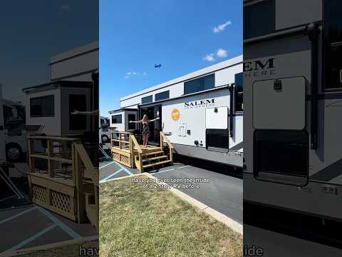 2 story RV with over 530 sq ft of living space 🤯 #rvtour #rvlife #camper #tinyhouse